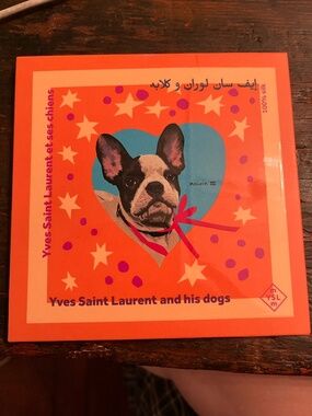 New and Unopened: YVES SAINT LAURENT AND HIS DOGS: MOUJIK IV 100% silk
